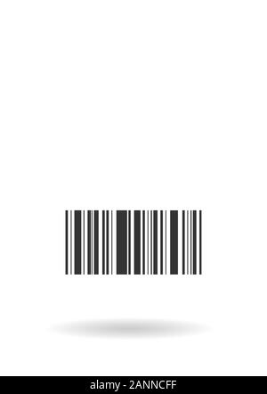 Realistische Bar Code Symbol. Eine moderne einfache flache Barcode. Marketing, das Konzept des Internet. Modische vektor Zeichen eines Marktes, der Marke für Web site Design, mobile Anwendung. Bar code Logo eps 10 Vektor Stock Vektor