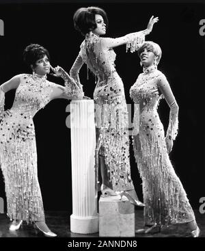 Die supremes Werbefoto der amerikanischen Gruppe über 1967. Von links: Cindy Birdsong,, Diana Ross, Mary Wilson Stockfoto