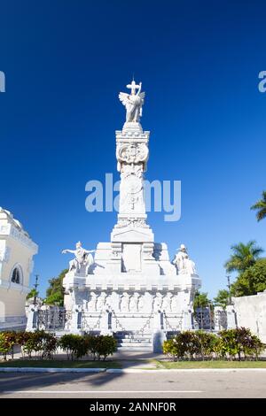 Havanna, Kuba - Januar 21,2017: Friedhof Cristobal Colon.The Nekropole von Havanna. Der Doppelpunkt-Friedhof wurde im Jahre 1876 in Vedado Wirtschaftsbereich gegründet. Stockfoto