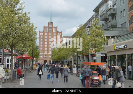 Innenstadt von Rostock Stockfoto