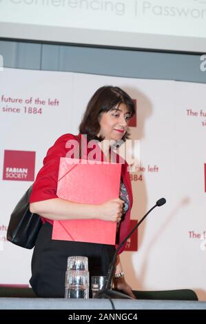 London, Großbritannien. 18 Jan, 2020. Seema Malhotra MP nach Feltham und Heston, Verlassen des Fabian neues Jahr Konferenz Credit: Prixpics/Alamy leben Nachrichten Stockfoto