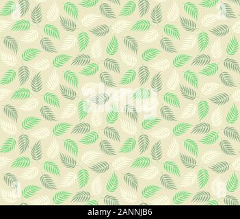 Florale Vector Hintergrund. Tropische Palm Leaf Wallpaper. Die nahtlose Vektor Muster. Hell-beige, Grün, Old Fashion, Retro, Vintage Papier. Geschenk Wr Stock Vektor