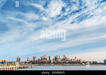 NEW YORK, USA - Dez 20, 2017: Blick auf Manhattan Stockfoto