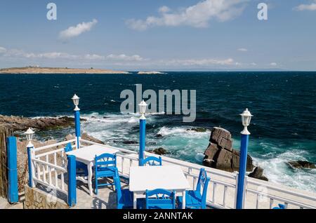 Bulgarischen Küste Landschaften, schöner Strand in der Nähe von Sozopol Stockfoto