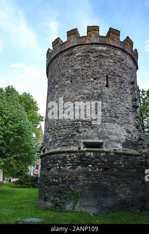 Ravensburg Ravensburg ist eine Stadt in Deutschland, mit vielen historischen Sehenswürdigkeiten Stockfoto