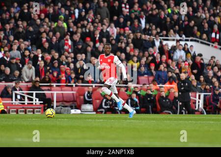 LONDON, ENGLAND - 18. JANUAR Nicolas Pepe von Arsenal in der Premier League Spiel zwischen Arsenal und Sheffield United im Emirates Stadium, London am Samstag, den 18. Januar 2020. (Credit: Ivan Jordanov | MI Nachrichten) das Fotografieren dürfen nur für Zeitung und/oder Zeitschrift redaktionelle Zwecke verwendet werden, eine Lizenz für die gewerbliche Nutzung Kreditkarte erforderlich: MI Nachrichten & Sport/Alamy leben Nachrichten Stockfoto