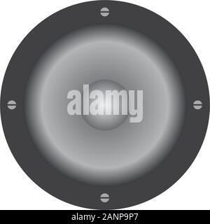 3D Lautsprecher vektor Icon in der Farbe schwarz, 3d-Symbol Stock Vektor