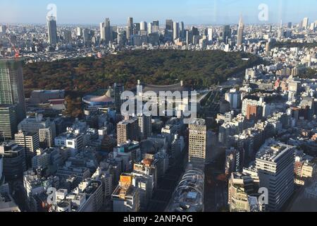 Landschaft Tokios in Japan Stockfoto