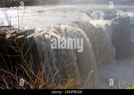 Paterson große Fälle, Passaic River-02 Stockfoto