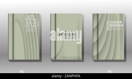 Minimale Abdeckung Design. geschwungenen Linien und Schatten. Vector Illustration. Neue Textur für Ihr Design. Stock Vektor