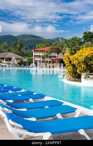 Die Live Sammlung Marien Resort Puerto Plata, Dominikanische Republik, Karibik. Stockfoto