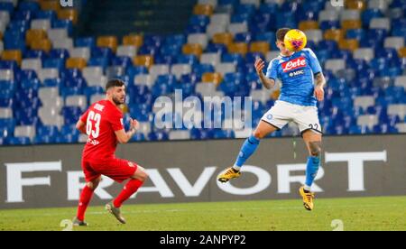 Neapel, Kampanien, Italien. 18 Jan, 2020. Während der italienischen Serie A Fußballspiel SSC Napoli vs FC Fiorentina am 18. Januar 2020 im Stadion San Paolo in Neapel. Im Bild: DI LORENZO Credit: Fabio Sasso/ZUMA Draht/Alamy leben Nachrichten Stockfoto