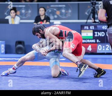 Rom, Italien. 18 Jan, 2020. Rom, Italien, 18. Jan 2020, der bajrang bajranf (Indien) Kategorie 65 kg während Ranking Reihe internationale Turnier - Ringen - Credit: LM/Luigi Mariani Credit: Luigi Mariani/LPS/ZUMA Draht/Alamy leben Nachrichten Stockfoto
