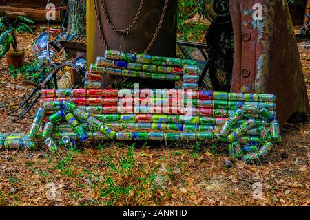 Weiß, Georgien - Oktober 9, 2019: Nordwestlich von Atlanta, gibt es einen Ort namens altes Auto Stadt. Fotografen aus der ganzen Welt kommen zu diesem 34 Stockfoto