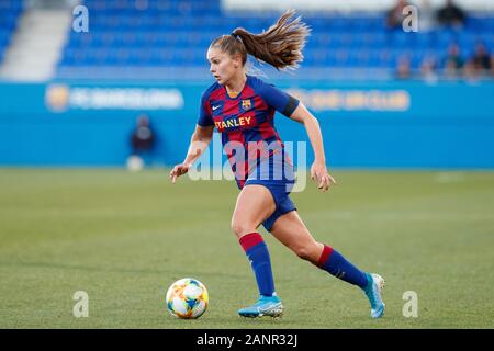 Barcelona, Spanien. 18 Jan, 2020. Lieke Martens von FC Barcelona in der spanischen Frauen Liga Primera Iberdrola Match zwischen dem FC Barcelona v Rayo Vallecano an Johan Cruyff Stadium am Januar 18, 2020 in Barcelona, Spanien. Credit: Cal Sport Media/Alamy leben Nachrichten Stockfoto