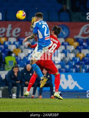 Neapel, Kampanien, Italien. 18 Jan, 2020. Während der italienischen Serie A Fußballspiel SSC Napoli vs FC Fiorentina am 18. Januar 2020 im Stadion San Paolo in Neapel. Im Bild: DI LORENZO Credit: Fabio Sasso/ZUMA Draht/Alamy leben Nachrichten Stockfoto