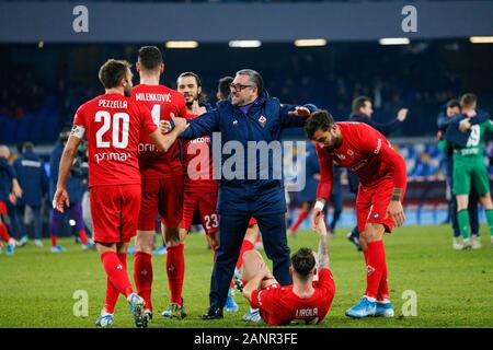 Neapel, Kampanien, Italien. 18 Jan, 2020. Während der italienischen Serie A Fußballspiel SSC Napoli vs FC Fiorentina am 18. Januar 2020 im Stadion San Paolo in Neapel. Im Bild: Credit: Fabio Sasso/ZUMA Draht/Alamy leben Nachrichten Stockfoto