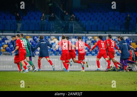 Neapel, Kampanien, Italien. 18 Jan, 2020. Während der italienischen Serie A Fußballspiel SSC Napoli vs FC Fiorentina am 18. Januar 2020 im Stadion San Paolo in Neapel. Im Bild: Credit: Fabio Sasso/ZUMA Draht/Alamy leben Nachrichten Stockfoto