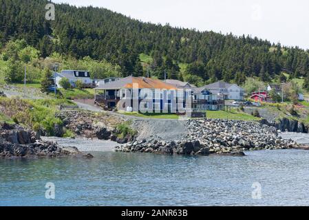 Portugal Cove, Neufundland, Kanada. Eine ländliche Gemeinschaft Küste auf der östlichen Avalon Halbinsel von Neufundland. Stockfoto