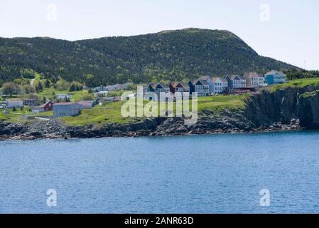 Portugal Cove, Neufundland, Kanada. Eine ländliche Gemeinschaft Küste auf der östlichen Avalon Halbinsel von Neufundland. Stockfoto