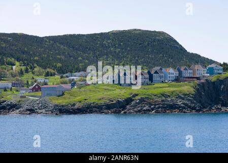 Portugal Cove, Neufundland, Kanada. Eine ländliche Gemeinschaft Küste auf der östlichen Avalon Halbinsel von Neufundland. Stockfoto