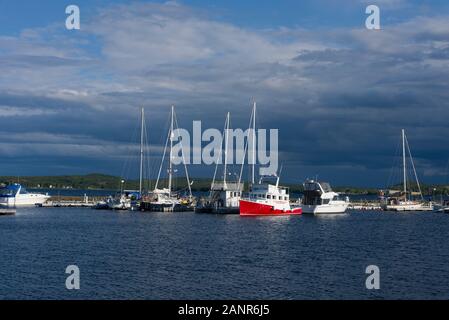 Lewisporte, Newfoundland Island, Kanada. Lewisporte hat einen Tiefwasserhafen und zu zugehörigen Einrichtungen, dass viele Gemeinden in der Region dienen. Stockfoto