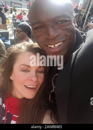 Los Angeles, USA. 18 Jan, 2020. LOS ANGELES, Ca - Alicia Arden und Dichtung an der Frauen 2020 März in Los Angeles, Kalifornien am 18. Januar 2020. Credit: MediaPunch Inc/Alamy leben Nachrichten Stockfoto