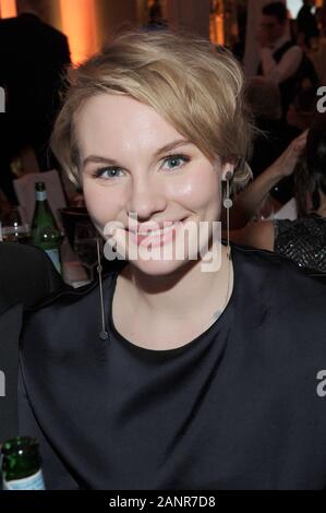 München, Deutschland. 18 Jan, 2020. Die Schauspielerin Rosalie Thomass feiert an der Deutsche Filmball im Bayerischen Hof. Credit: Ursula Düren/dpa/Alamy leben Nachrichten Stockfoto