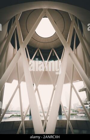 Der Eingang zur Kunst Science Museum in Singapur Stockfoto