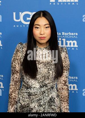 Santa Barbara, USA. 18 Jan, 2020. SANTA BARBARA, Kalifornien - 18. Januar: Awkwafina besucht die Virtuosen Preisverleihung während der 35Th Santa Barbara International Film Festival in Arlington Theater am 18. Januar 2020 in Santa Barbara, Kalifornien. Foto: Natalie Thomson/imageSPACE Credit: Imagespace/Alamy leben Nachrichten Stockfoto