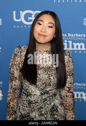 Santa Barbara, USA. 18 Jan, 2020. Awkwafina besucht die Virtuosen Preisverleihung während der 35Th Santa Barbara International Film Festival in Arlington Theater am 18. Januar in Santa Barbara, Kalifornien 2020. Credit: MediaPunch Inc/Alamy leben Nachrichten Stockfoto