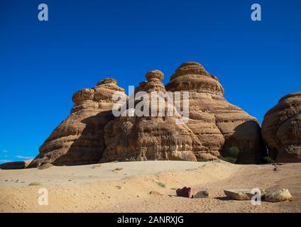 In der Jebel al-diwan Ithlib in al-Hijr archäologische Stätte von Madain Saleh, Al Madinah Province, Alula, Saudi-Arabien Stockfoto