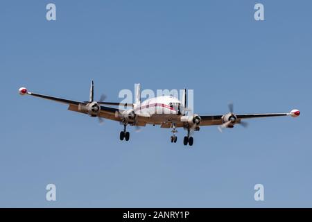 Lockheed C-121 C Super Constellation vintage airliner Flugzeug VH-EAG durch die historische Flugzeuge Restaurierung Gesellschaft betrieben. Stockfoto