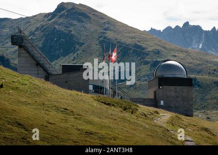 Saint-Luc, Wallis, Schweiz - 8 August 2018: Francois-Xavier Bagnoud an einem hellen Sommertag Stockfoto