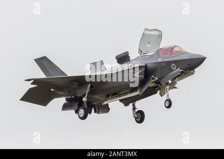 ZM 137 ist der dritte Lockheed Martin F35 B Blitz II für die RAF, zunächst am Montag, den 2. April in Fort Worth, Texas geflogen. ZM 137 hier gesehen, während displayin Stockfoto