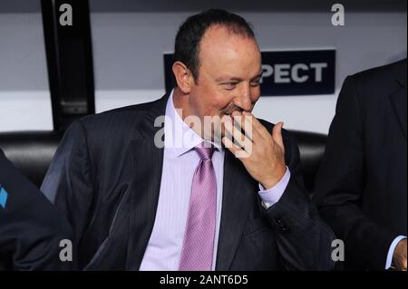 Mailand, Italien, 29. September 2010,'' San Siro Stadion, UEFA Champions League 2010/2011, FC Inter-FC Werder Bremen: Inter Trainer Rafael Benitez vor dem Spiel. Stockfoto