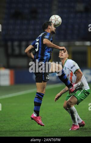 Mailand, Italien, 29. September 2010,'' San Siro Stadion, UEFA Champions League 2010/2011, FC Inter-FC Werder Bremen: Dejan Stankovic in Aktion während des Spiels Stockfoto