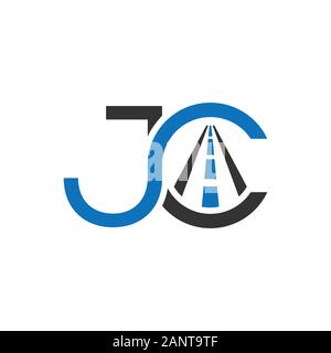 Kreatives Schreiben JC Element mit Schild Logo, initial Logo cj, jc Stock Vektor