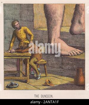 The Pilgrim's Progress Illustration 1900s - The Dungeon Stockfoto