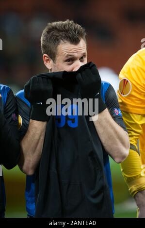 Mailand, Italien, 14. März 2013, 'G.' San Siro Meazza - Stadion, UEFA Europa League 2012/2013, FC Inter-FC Tottenham: Antonio Cassano vor dem Spiel. Stockfoto