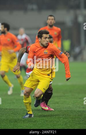 22. Oktober 2013, 'G.' Meazza Stadion, Mailand, Italien: UEFA Champions League 2013/2014, AC Mailand - FC Barcelona: Jordi Alba in Aktion während des Spiels Stockfoto