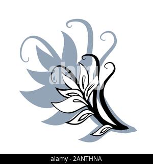 Farbenfrohe abstrakte neon Formen. Abstrakte futuristischen Tapete. floralen Bild Hintergründe Stock Vektor