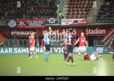 Januar 18, 2020: Den Haag, Niederlande - 18. JANUAR 2020: afas Stadion dargestellt während der Befestigung zwischen 2019/20 Eredivisie AZ Alkmaar und Willem II AFAS Stadion. Credit: Federico Guerra Maranesi/ZUMA Draht/Alamy leben Nachrichten Stockfoto