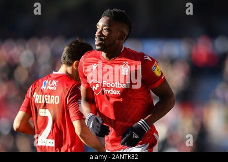 Nottingham, UK. 19. Januar 2020. Sammy Ameobi (19) von Nottingham Forest während der Sky Bet Championship Match zwischen Nottingham Forest und Luton Town an der Stadt Boden, Nottingham am Sonntag, den 19. Januar 2020. (Credit: Jon Hobley | MI Nachrichten) das Fotografieren dürfen nur für Zeitung und/oder Zeitschrift redaktionelle Zwecke verwendet werden, eine Lizenz für die gewerbliche Nutzung Kreditkarte erforderlich: MI Nachrichten & Sport/Alamy leben Nachrichten Stockfoto