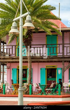 Himmlische Java Coffee Shop, Redcliffe Quay, St. Johns, Antigua Stockfoto