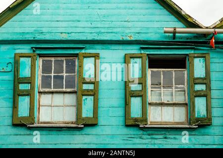 Farbenfrohe Gebäude, Market Street, St. Johns, Antigua Stockfoto