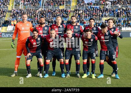 Brescia, Italien. 19 Jan, 2020. l'undici von Cagliari in Brescia vs Cagliari, italienische Fußball Serie A Männer Meisterschaft in Brescia, Italien, 19. Januar 2020 Credit: Unabhängige Fotoagentur/Alamy leben Nachrichten Stockfoto