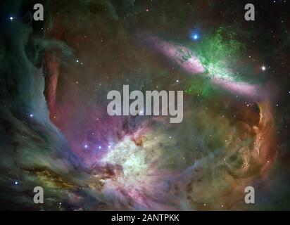 Nebel und Galaxien im Weltraum. Abstrakte Kosmos Hintergrund. Elemente dieses Bild von der NASA eingerichtet Stockfoto