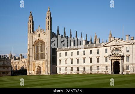 Kings College Chapel und Gibbs Building Cambridge von den Rückseiten Stockfoto