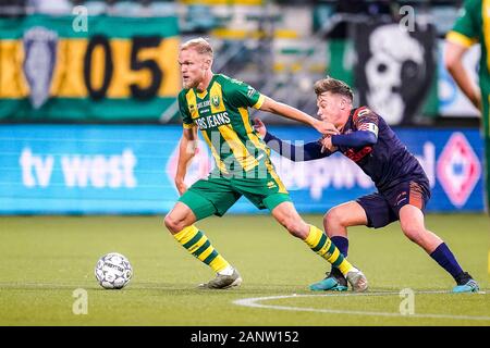 Den Haag - ADO-RKC, Fußball, Saison 2019/2020, Eredivisie, Autos Jeans Stadium, 08-07-2020, ADO-player Mick Van Buren Credit: Pro Schüsse/Alamy leben Nachrichten Stockfoto